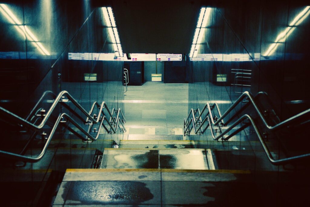 A photo of a random subway entry in Warsaw taken with the Sigma 17-40mm F1.8 DC Art lens.