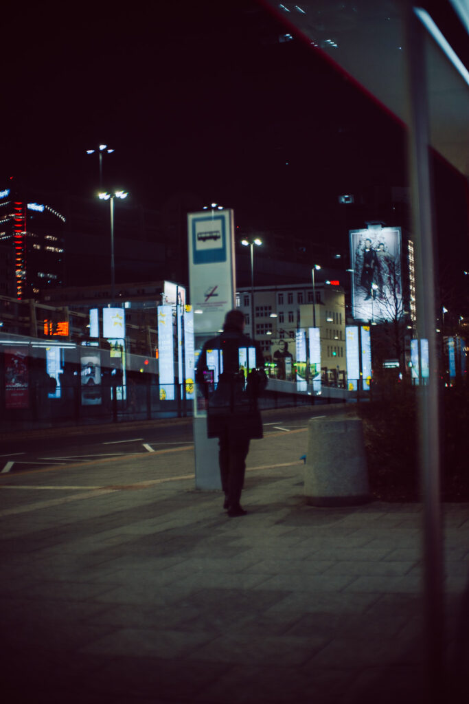 A dark silhouette photo.