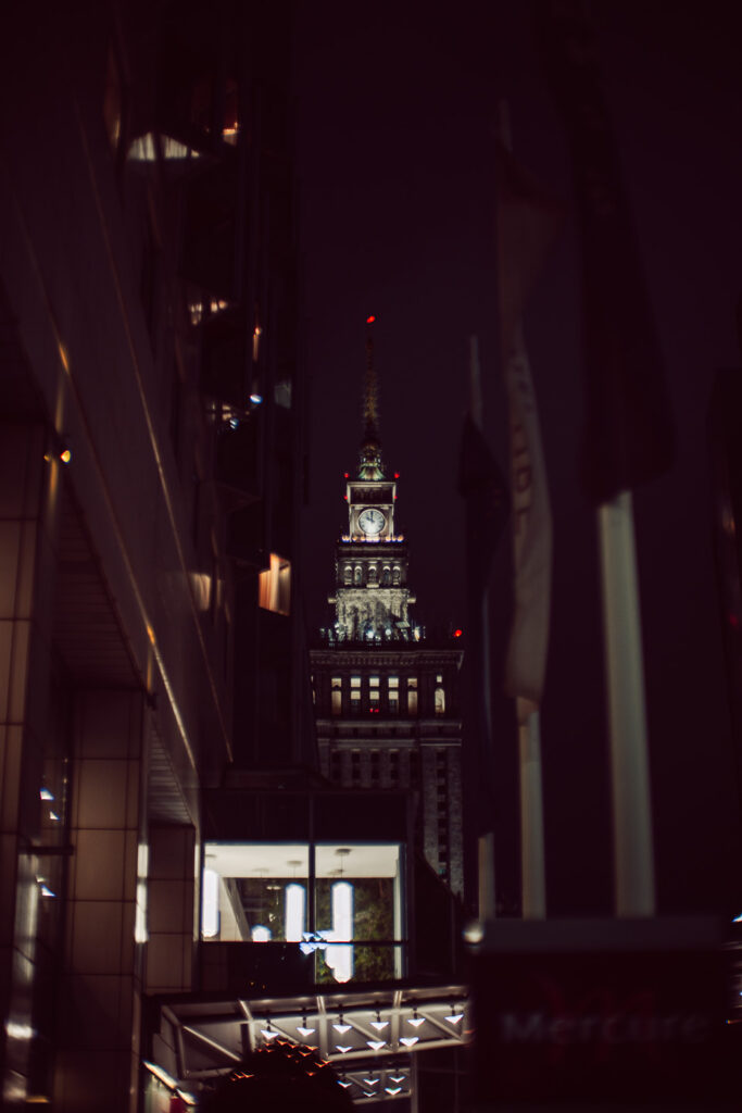 Palace of Culture and Science in Warsaw taken with the Brightin Star 50mm F0.95 II lens.