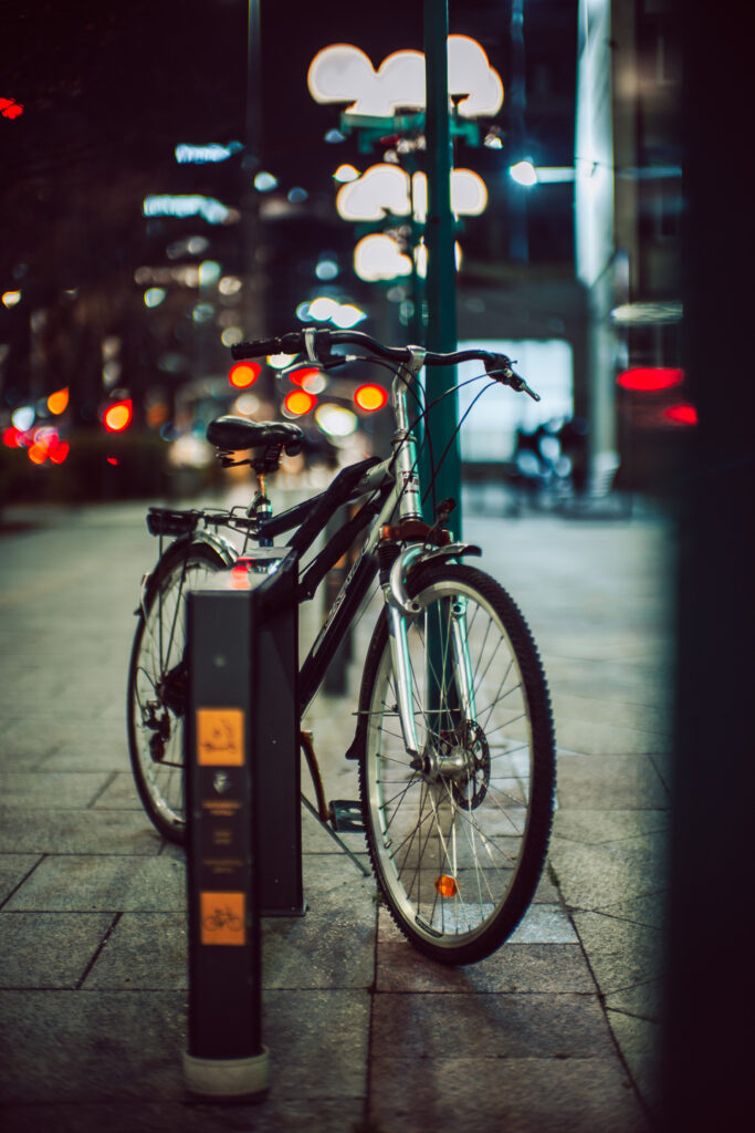 Bike with a shallow depth of field.