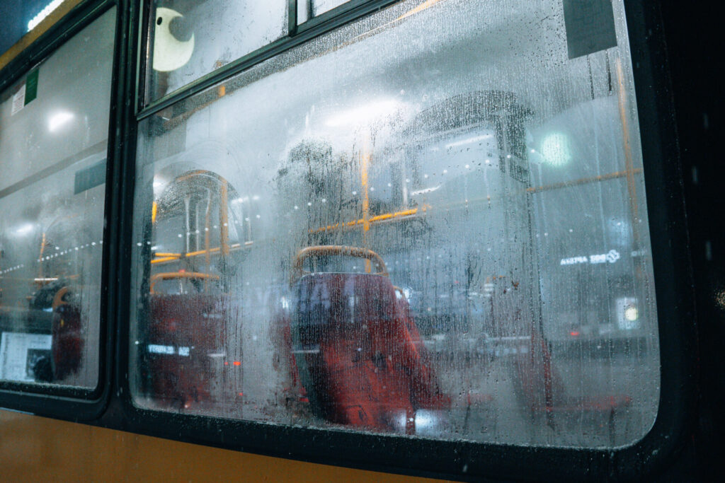 An empty tram taken at around 40mm using Sigma 20-200mm.