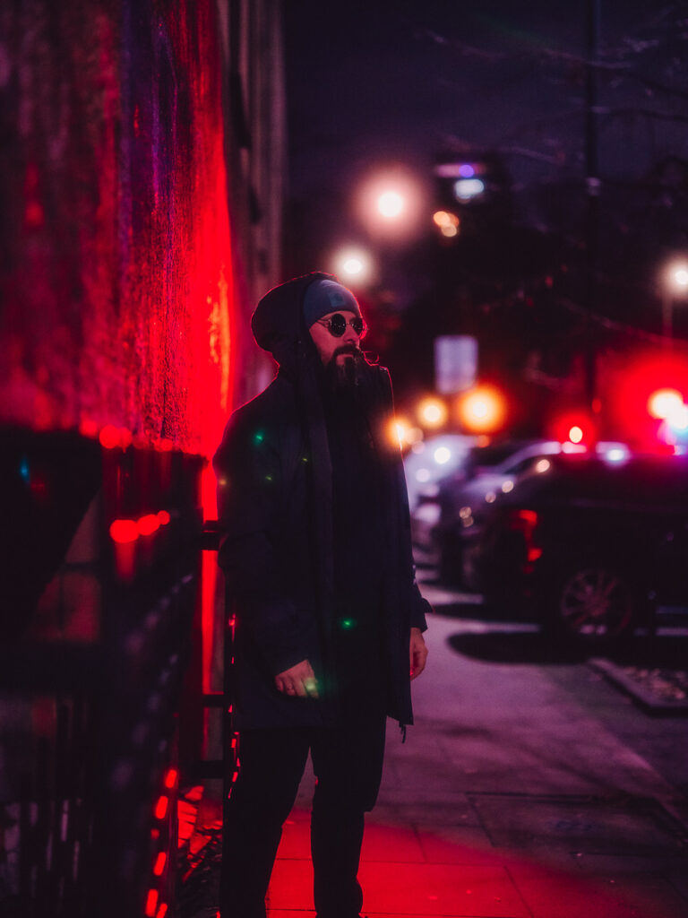 GVM PD60C pointing on the wall with a punchy red color.