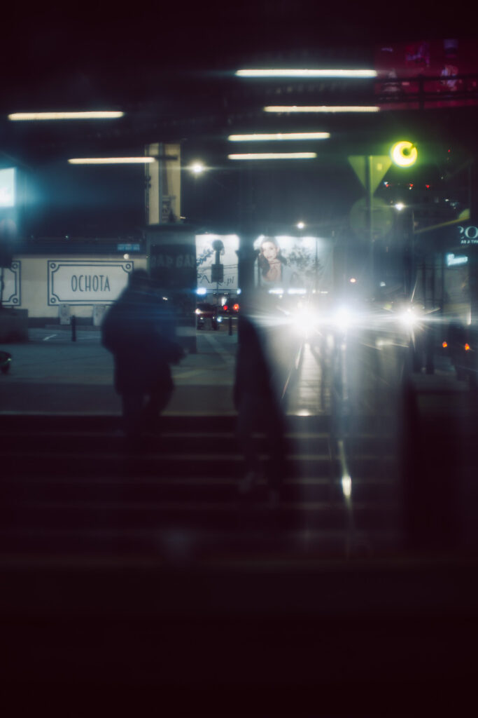 Through the window shot.