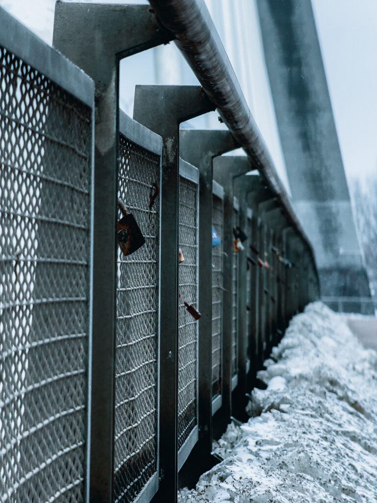 A padlock closeup shot taken with the SANDMARC Telephoto Tetraprism lens.