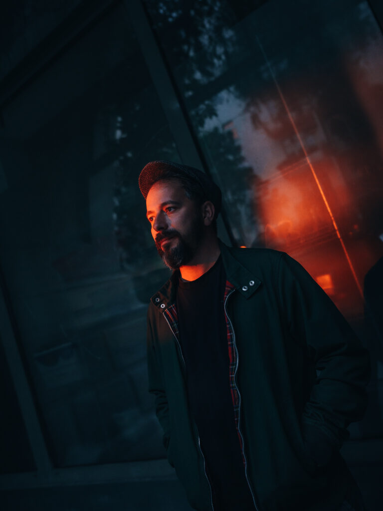 Cool and moody street portrait.